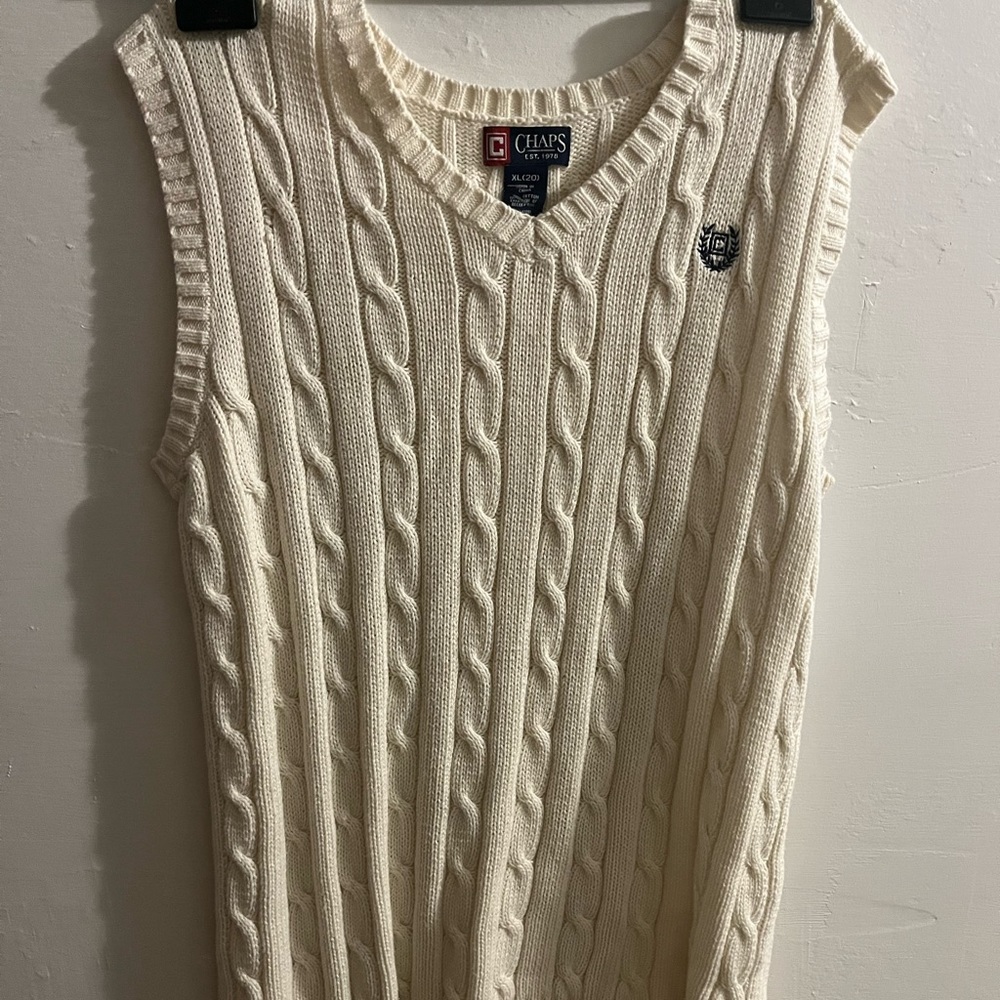White Sweater Vest